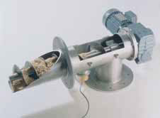 Pomiar trocin za pomocą podajnika ślimakowego montowanego na przesypie