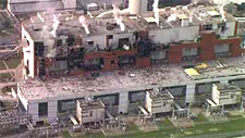Obraz zniszczeń po wybuchu pyłu zawieszonego w Elektrowni Turów – źródło:www.tvn24.pl
