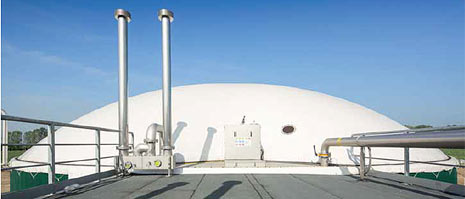 Zbiornik biogazu    źródło: www.bts-biogas.pl