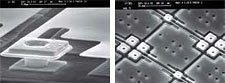 Mikromostek orz widok kilku pikseli