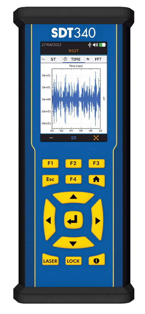 Miernik ultradźwięków i wibracji SDT 340 do detekcji wycieków sprężonego powietrza